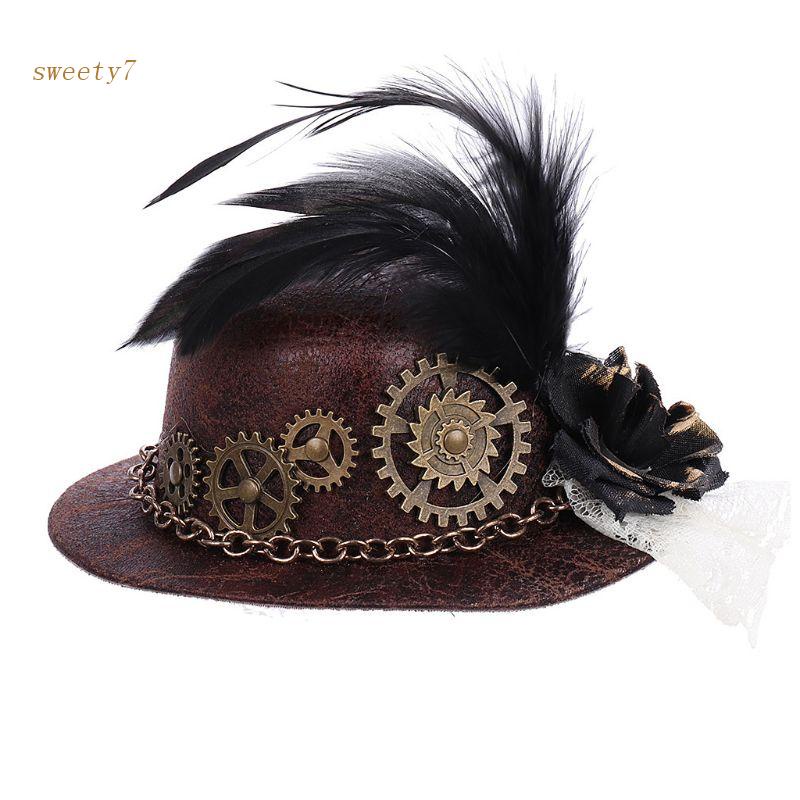 Sombrero Steampunk De Copa Con Mano De Esqueleto Y Engranajes | Accesorio Para Cosplay Y Halloween | Regulable 56-58 Cm | Ligero Y Original