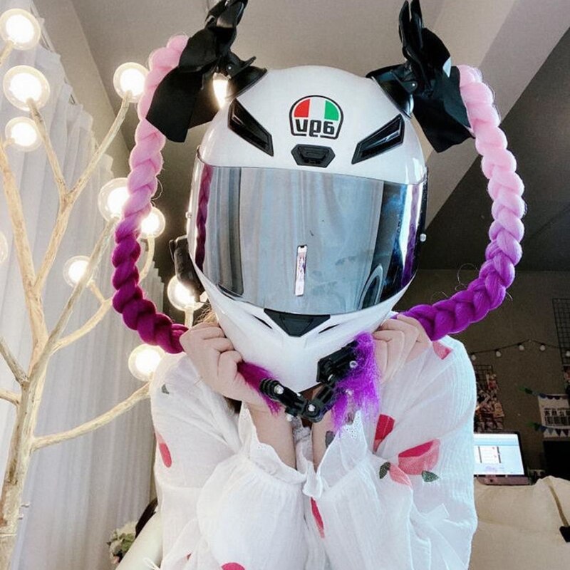 Copertura Per Casco Da Moto A Tema Babbo Natale - Con Guanti Abbinati, Decorazione Festiva, Materiale Poliestere, Per Feste E Raduni Natalizi