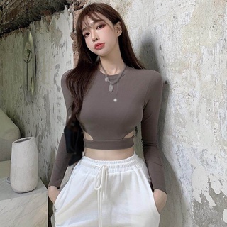 top crop manga larga Shopee M xico