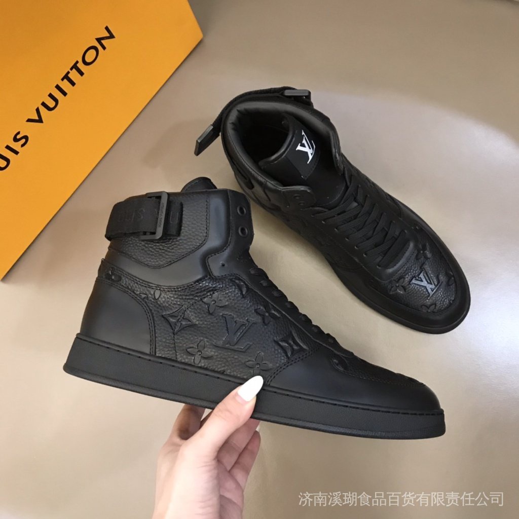 Louis Vuitton Zapatos/Hombres Casuales Flexibles Cuentas Negro Piel De  Becerro Cuero Moda