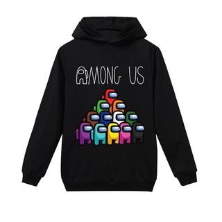 Among Us Sudadera con capucha estampada de manga larga para ni os