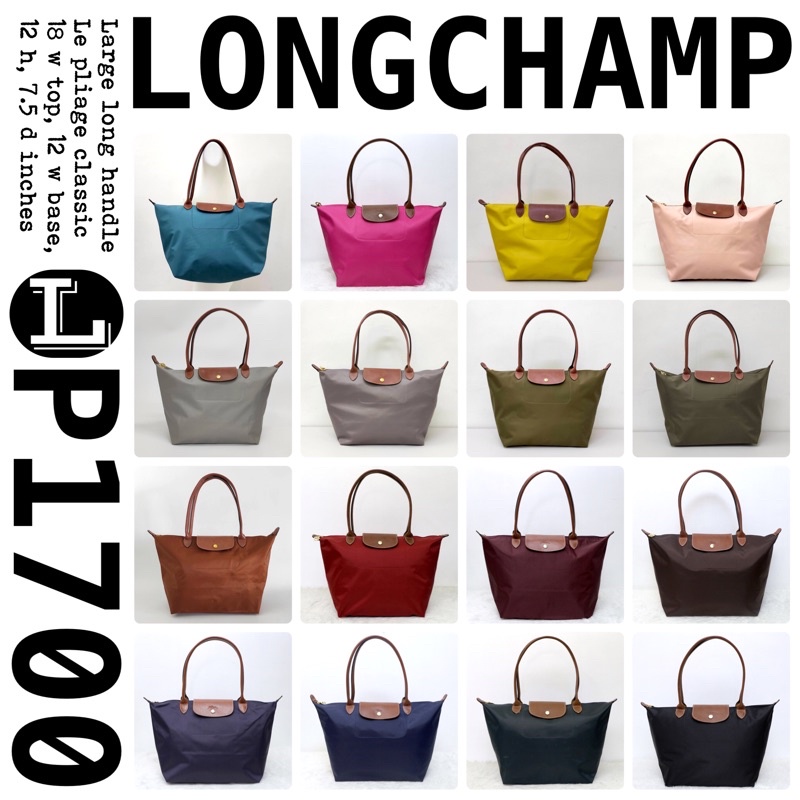 100 Original Bolso De Hombro LONGCHAMP Cl sico De Mango Largo