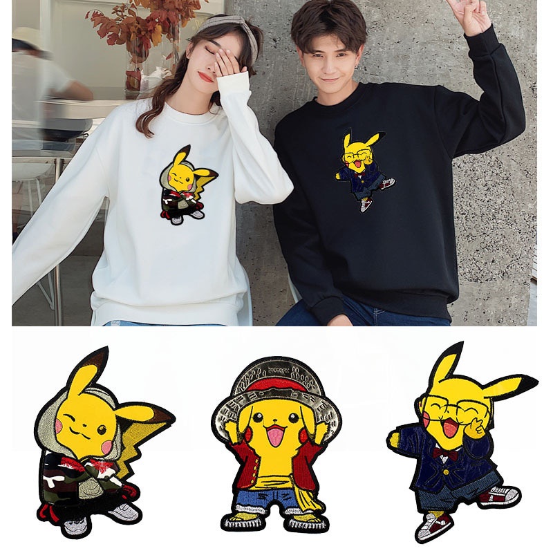 pokemon parches pikachu pegatinas anime lindo parche de dibujos ...