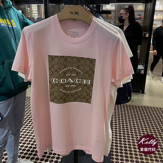 Coach Nueva Camiseta De Manga Corta De Cuello Redondo Para Mujer | Shopee  México