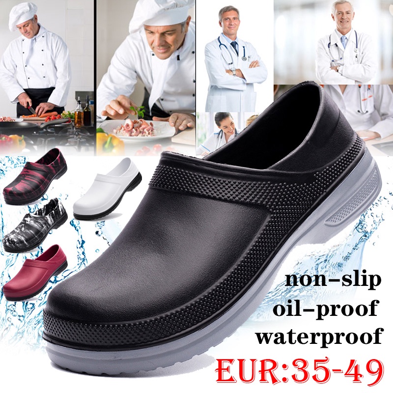 Zapatos de trabajo antideslizantes para mujer, zapatos de servicio de  alimentos, zapatos de chef para enfermería