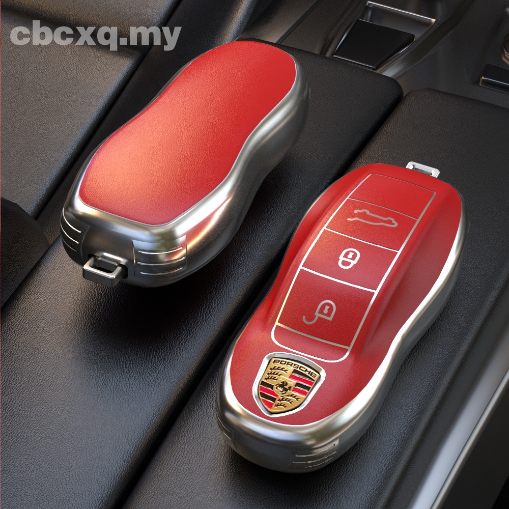 ABS Carbon Fiber Remote Key Cover Case Fob For Porsche Panamera Cayenne Macan SU