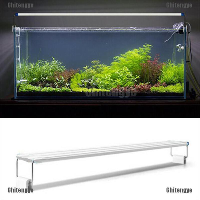 Chitengye]lámpara De pecera De Luz Led impermeable impermeable para acuario  Super delgado extensible