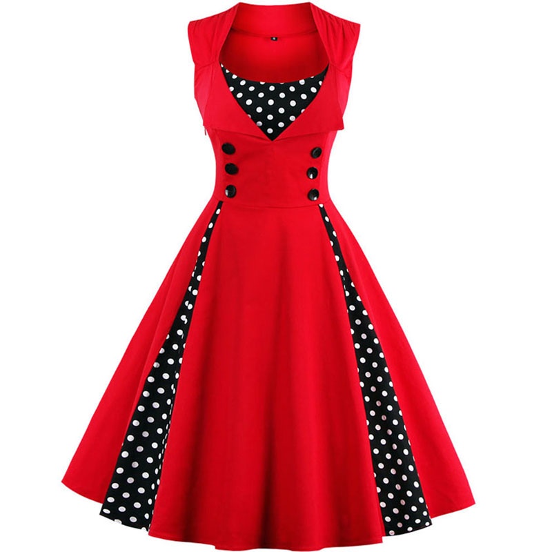 Falda vintage de los años 50 y 60 para mujer, vestido estilo Pichi, retro,  rockabilly, para verano - AliExpress