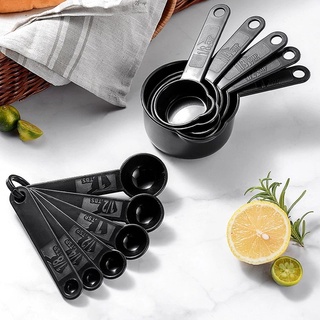 Cucharas Medidoras De Cocina Color Negro Set De 2