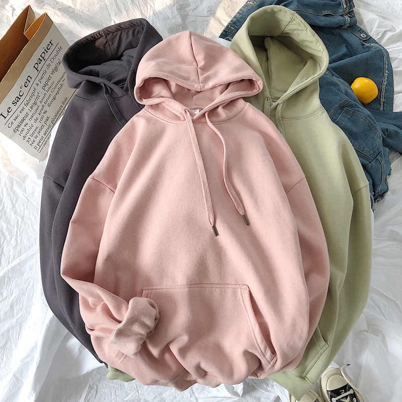 Sudadera rosa con cremallera para mujer, sudaderas con capucha de bolsillo  de felpa, abrigo de algodón coreano suelto de alta calidad, chaqueta  femenina, primavera y otoño - AliExpress