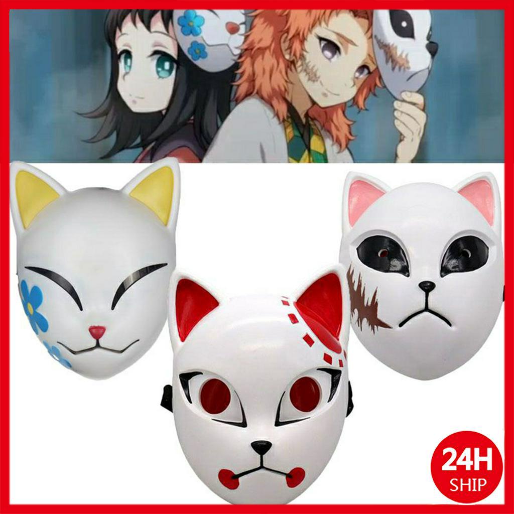 Anime Demon Kimetsu No Yaiba Tanjirou Sabito Makomo Cosplay Masks