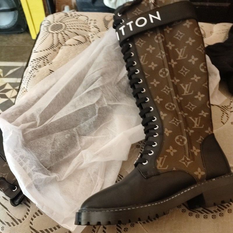 original V's new Louis Vuitton super long boots Botas De Tacón Alto Martin  Mujer Todo Combinado Moda Lujo 100 % Auténtico origi