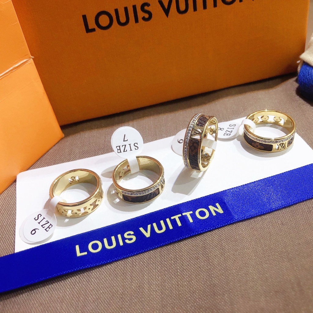 LV Anillo De Moda Presbicia Cuero Joyería Para Mujer