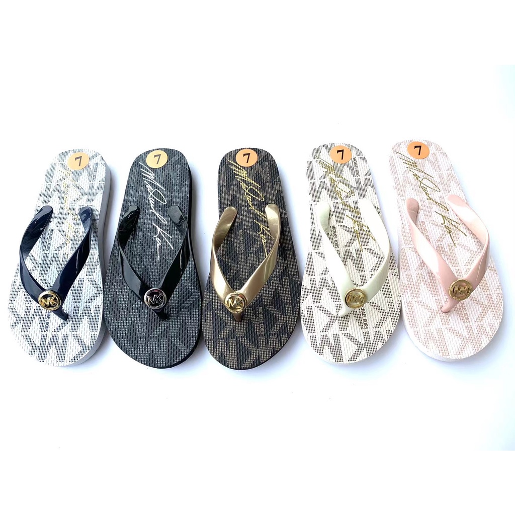 vendaje superficial pureza Michael Kors MK Flip Flop Squeeze Sandalias Zapatilla | Shopee México