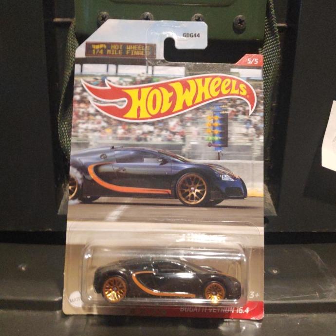 Hot Wheels Bugatti Veyron 16 4 negro 1 4 millas finales Shopee Mexico