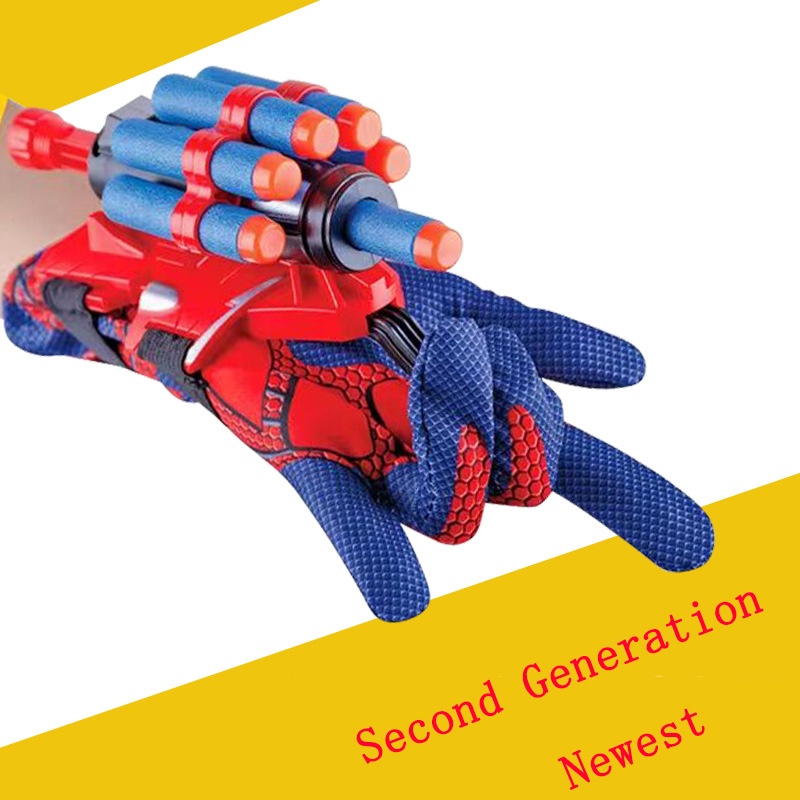 Disfraz de superhéroe de Marvel para niños, máscara 3D de Spiderman,  guantes de lanzamiento, accesorios de Halloween - AliExpress