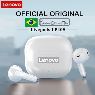 Auricular Bluetooth inalámbrico Lenovo Thinkplus LP40 Pro verde