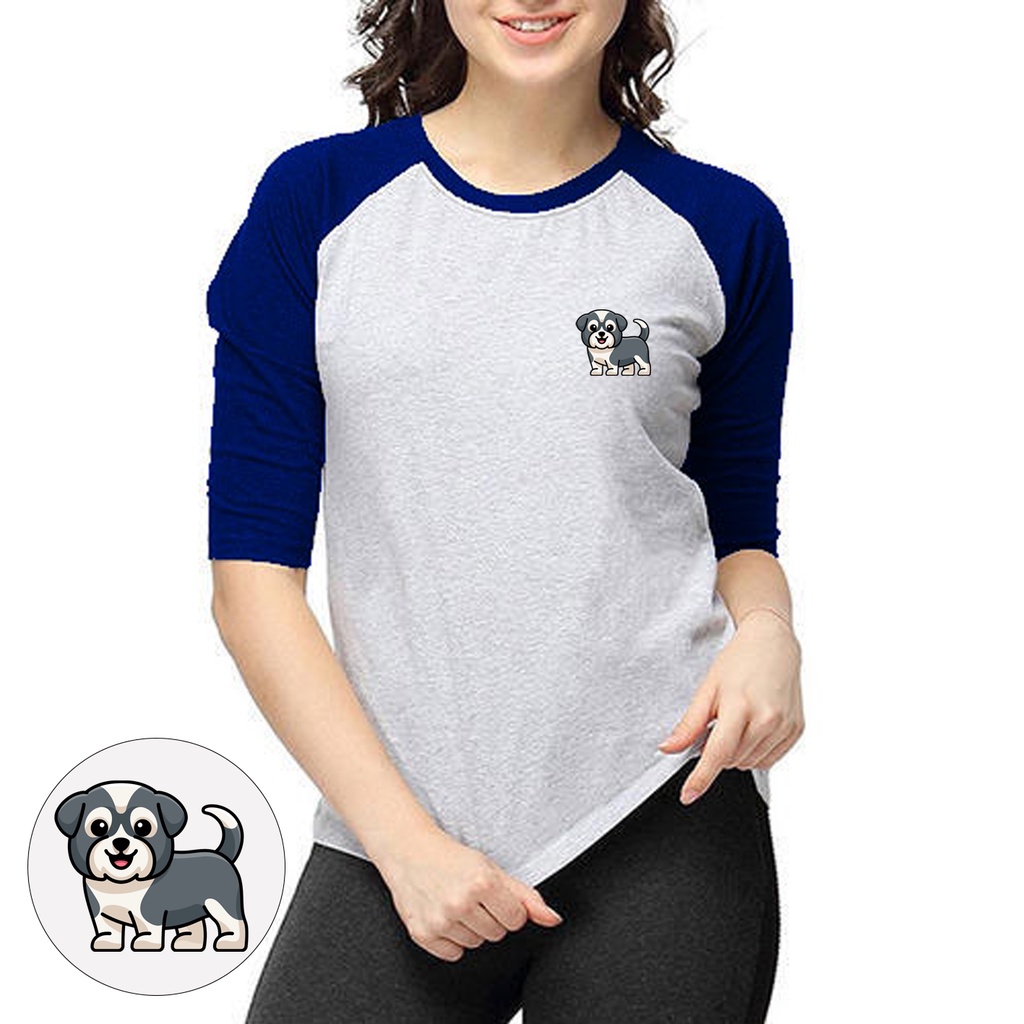 Camiseta de mujer Funny Dog 3 /4 Raglan manga/camisa de mujer/Top de mujer/camiseta Raglan | Shopee México