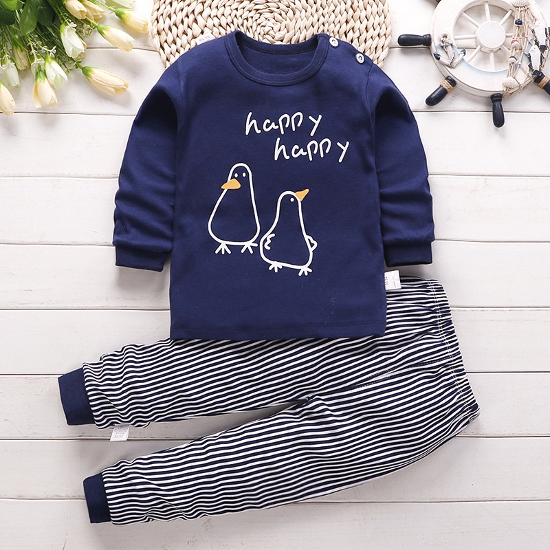 Listo Stock 0-5 Años De Ropa De Los Niños Conjunto De Ropa De Dormir De ...