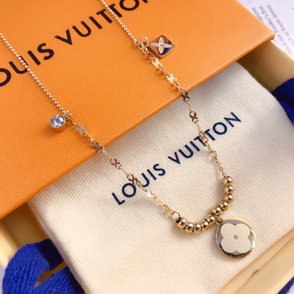 LV Louis Vuitton Collar Colar Delicada Joyería Regalo De Lujo Hombre Mujer  X113 MOTZ