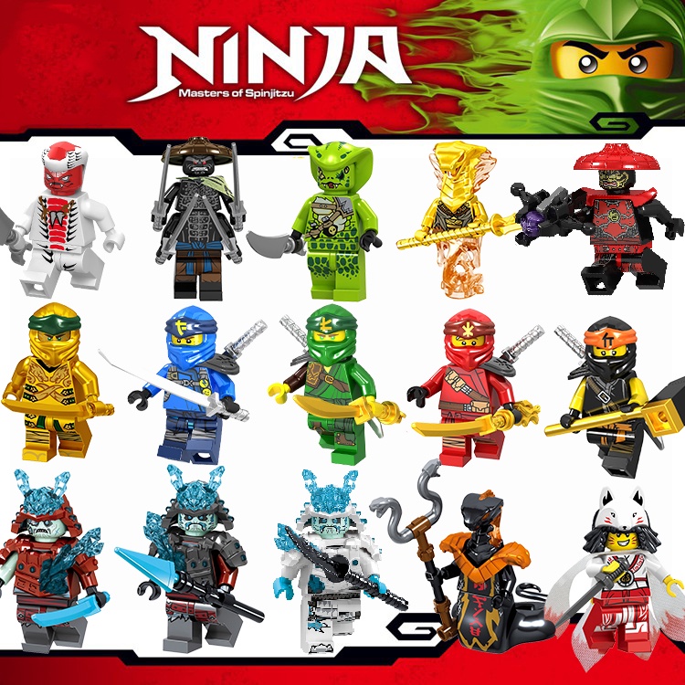 Compatible Legoing minifigura juguetes para niños Ninjago bloque de ...