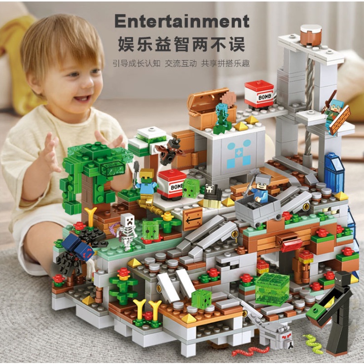 Lego minecraft montaña cheap cueva