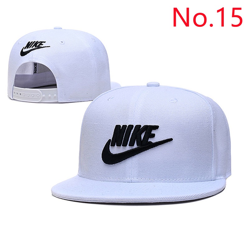 20 Estilo Nike Gorra Hombres Y Mujeres Hip hop Ajustable Ala Plana De Deportes Al Aire Libre Sombrero Elastico