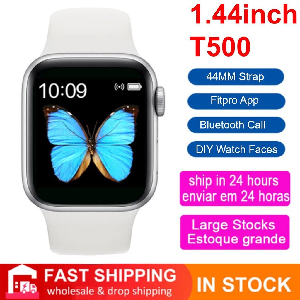 Smartwatch t500 tamaño hotsell