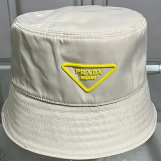 2022ss Marca De Lujo Diseñador Vintage Prada Logotipo Amarillo Mujeres  Hombres Sombreros De Cubo Deporte Al Aire Libre Fishmen Gorras | Shopee  México
