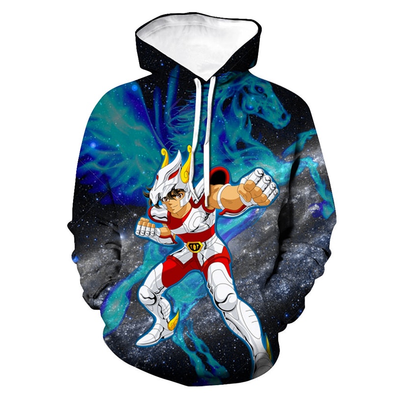 2021 sudaderas con capucha Anime Saint Seiya impresi n sudadera con capucha Cosplay sudadera con capucha Hip Hop jersey ropa 3D