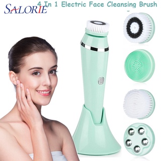 Cepillo de limpieza facial: Cepillo limpiador facial recargable por USB,  IPX7, impermeable, cepillo limpiador eléctrico giratorio para mujeres y