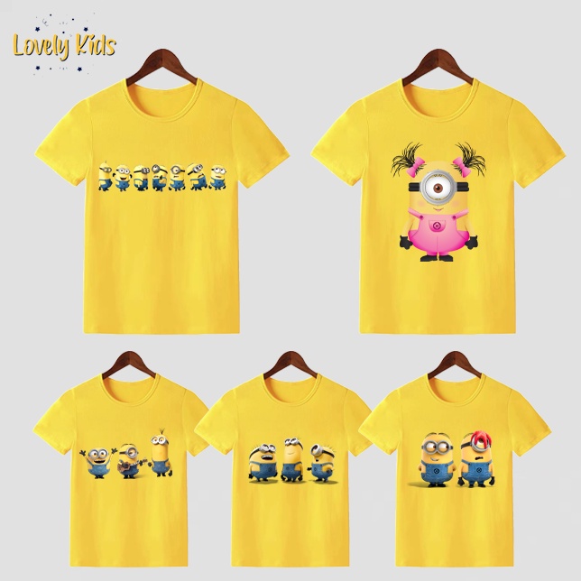 Divertido Kawaii Encantador Minions Camiseta 3 16 Anos Nino 5 Patron Amarillo Ninos Camisa Feliz Cumpleanos Shopee Mexico