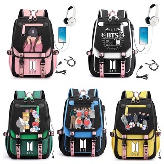 Mochila escolar cheap bts feminina