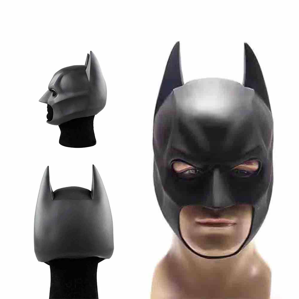 Batman Headgear Máscara Completa Con Cowl The Dark Knight Casco De Látex  Adulto Cosplay Prom Party Props