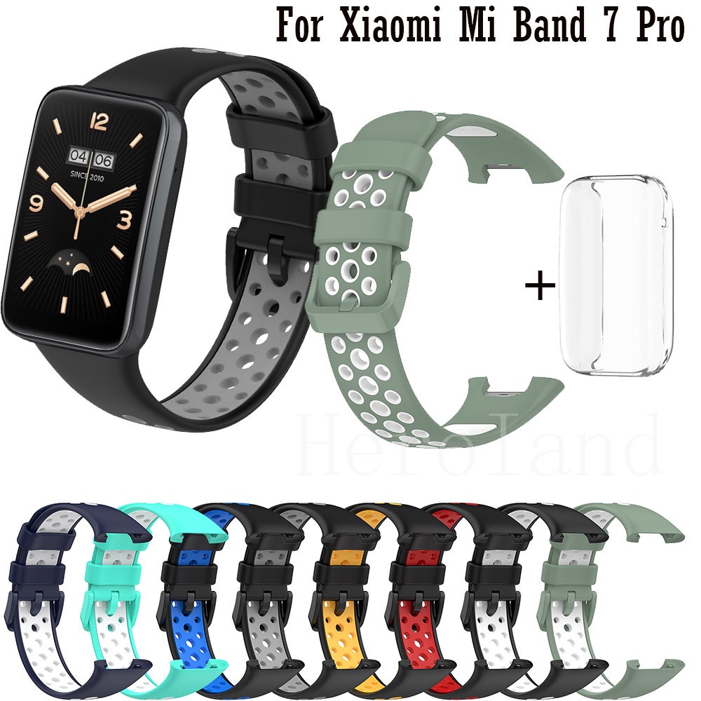 Comprar Correa de reloj de silicona + funda para Xiaomi Mi Watch Lite  versión Global para Xiaomi Mi Band 7 Pro 8 Pro correa y carcasa de repuesto