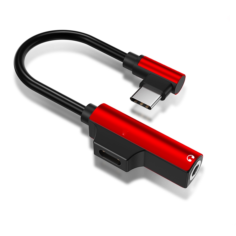 2 In 1 USB C To 3.5mm Headphone Jack Adapter - Foto 3
