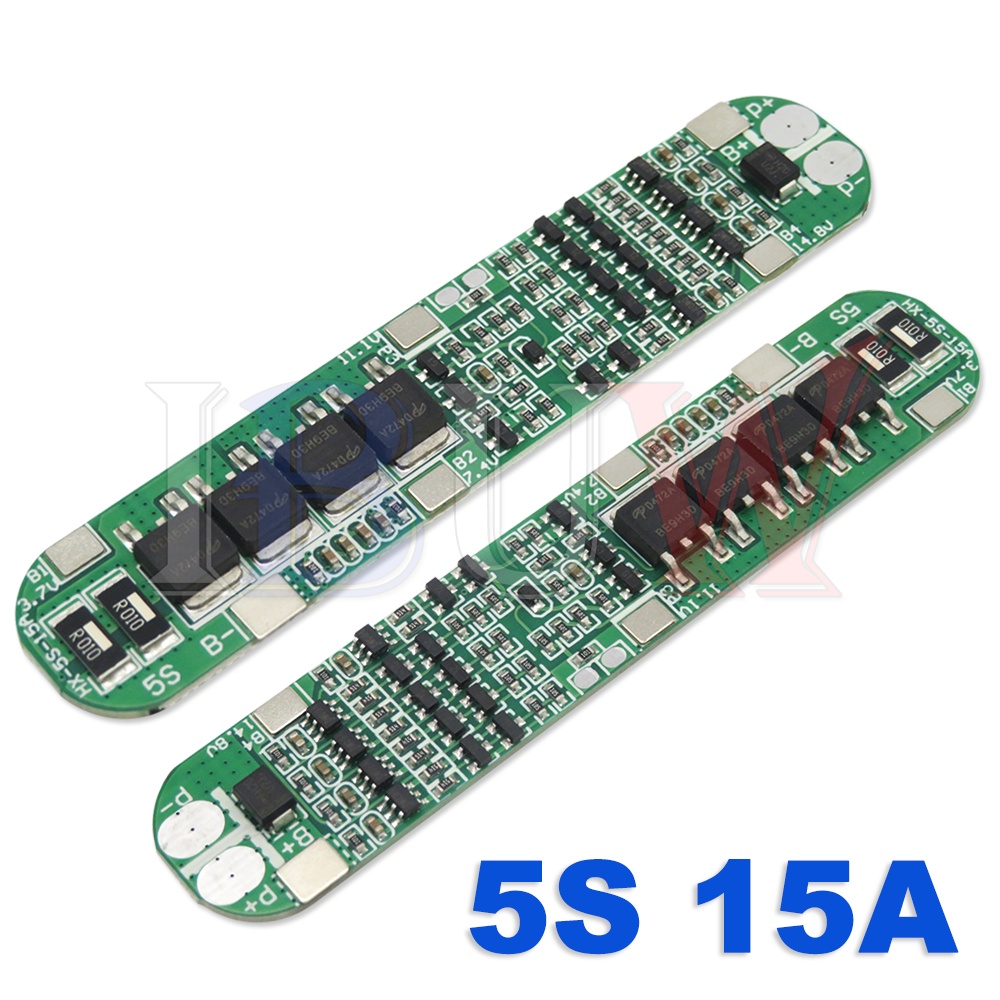 Carte De Protection BMS 2S 8A Pour Batterie Li-ion / Lipo 7.4V-8.4V – Compatible 18650 – Courant De Pointe 15A – Lot De 5 Pièces