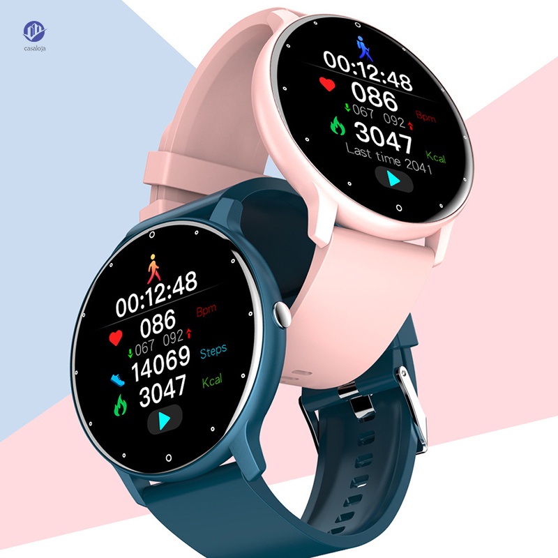 Reloj inteligente deportivo ZL02 para hombre y mujer, pulsera con Monitor  de ritmo cardíaco, resistente al agua, para Xiaomi, IP Color pink