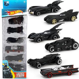 6PCS Hot Wheels Juguetes De Coche Batman Batmobile/Patrulla