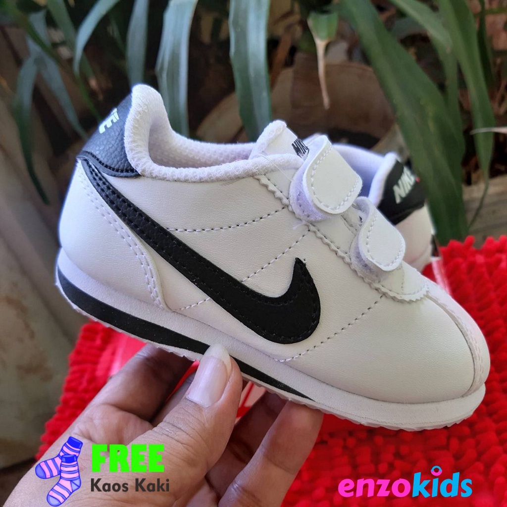 lucha Botánica amplificación Zapatillas para niños zapatos de bebé baby cortez blanco negro talla bebé y  niños 0-9 años | Shopee México