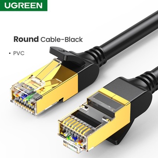 Cable Ethernet plano Cat 7 de 15 pies, color negro, de alta velocidad de 10  GB blindado (STP), cable de red LAN de Internet Ethernet Patch Cable de