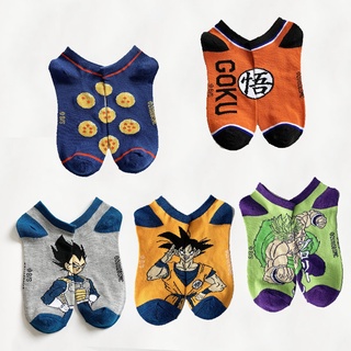 6 Pares de Dragon Ball Z San Goku Vegeta Niño Calcetines de algodón