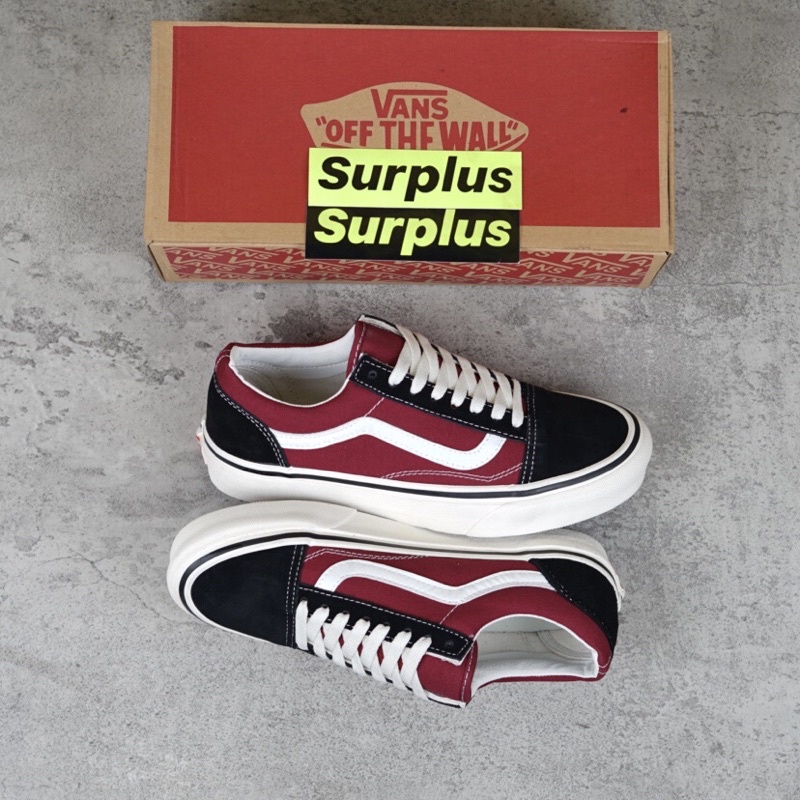 Vans OLD SKOOL ANAHEIM negro rojo