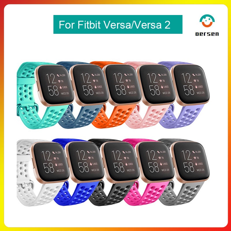 Correa De Reloj foFitbit Versa 2 Lite 22mm Repuesto De Silicona Suave Impermeable Fitbit