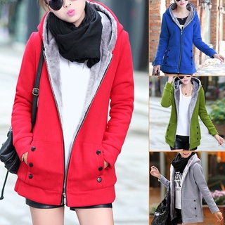 Abrigos Mujer Invierno Rebajas Sudadera Abrigos Para Muje Parka Fleece De  Manga Larga Señoras Suéter Outerwear Felpa Con Botón Otoño Invierno Abrigo