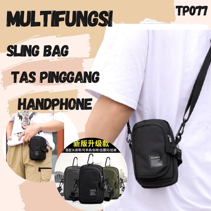 Hp Sling Bag multifuncion hombre mujer rinonera HP 6 pulgadas al aire libre CASUAL
