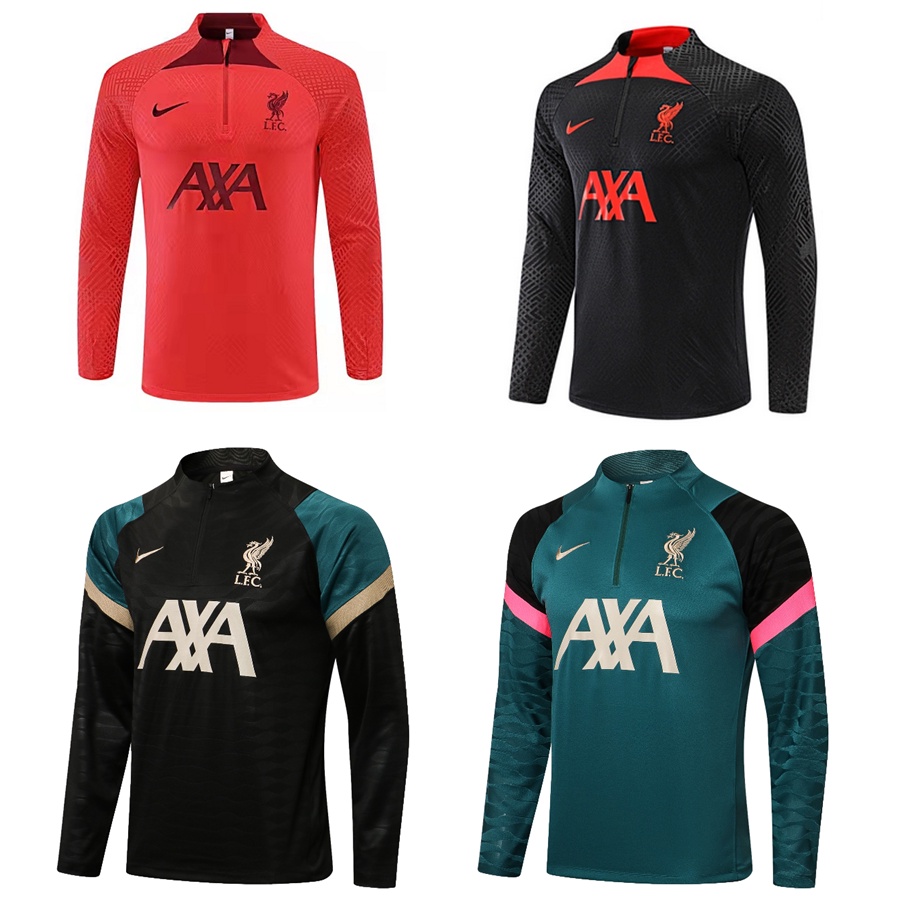 2022 Liverpool Half Pull Chamarra De Fútbol jersey Camisas Shopee México