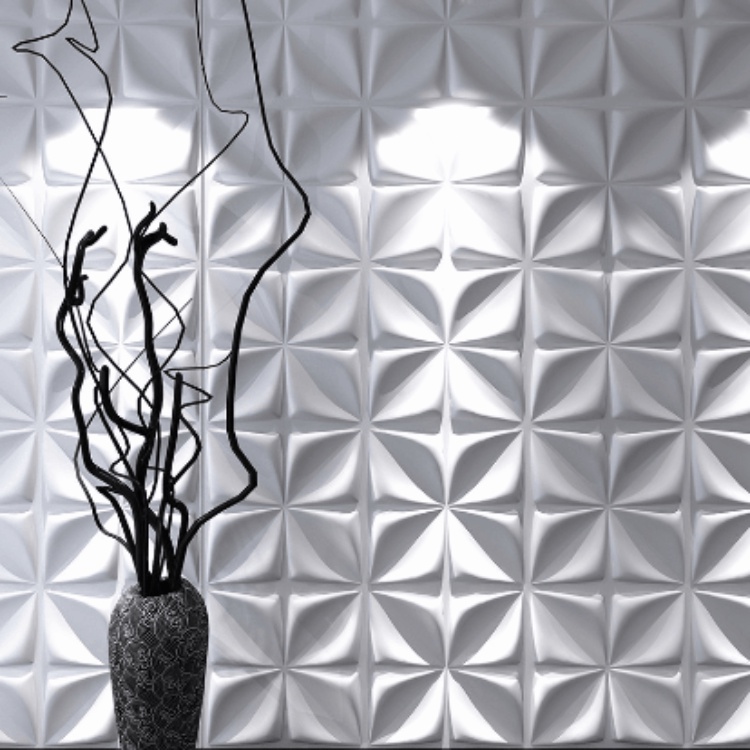 Art3d Paneles decorativos de pared 3D de PVC con diseño Windmil para  decoración de pared interior en sala de estar, dormitorio en blanco,  paquete de