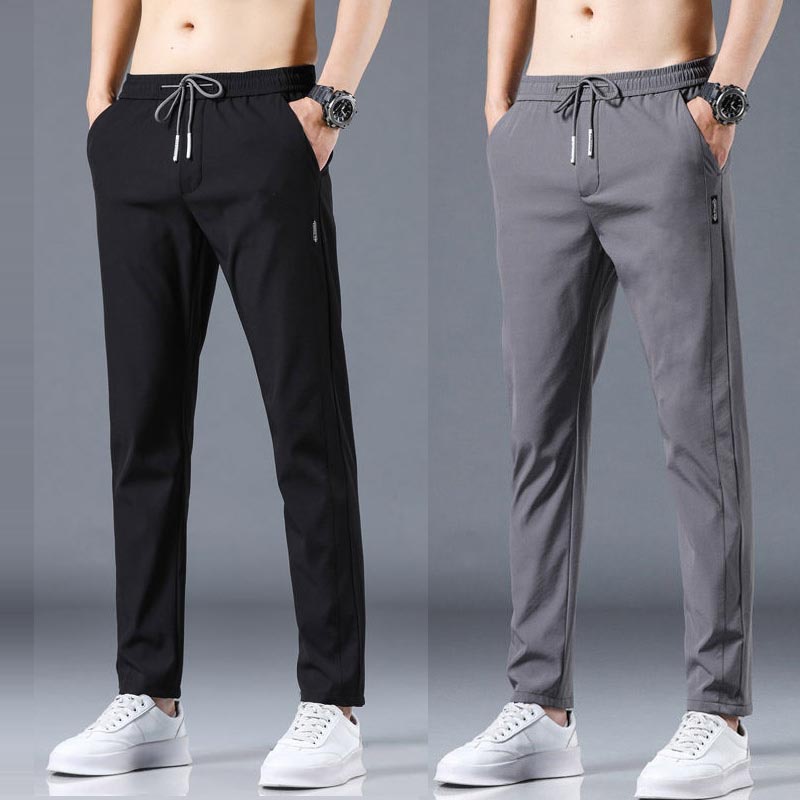 Nuevos Pantalones De Cuero Para Hombre/Casuales