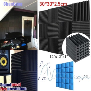  Paquete de 50 paneles de espuma acústica de alta calidad, a  prueba de sonido, paneles de pared insonorizados negros, paneles acústicos  de alta densidad, absorbentes de sonido para estudio, oficina, 